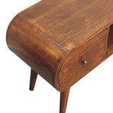 Chestnut Circular TV Unit NOVEX FURNITURES