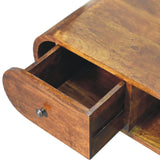 Chestnut Circular TV Unit NOVEX FURNITURES