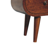 Chestnut Circular TV Unit NOVEX FURNITURES