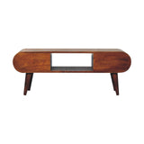 Chestnut Circular TV Unit NOVEX FURNITURES
