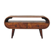 Chestnut Circular TV Stand NOVEX FURNITURES