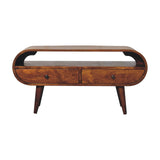 Chestnut Circular TV Stand NOVEX FURNITURES