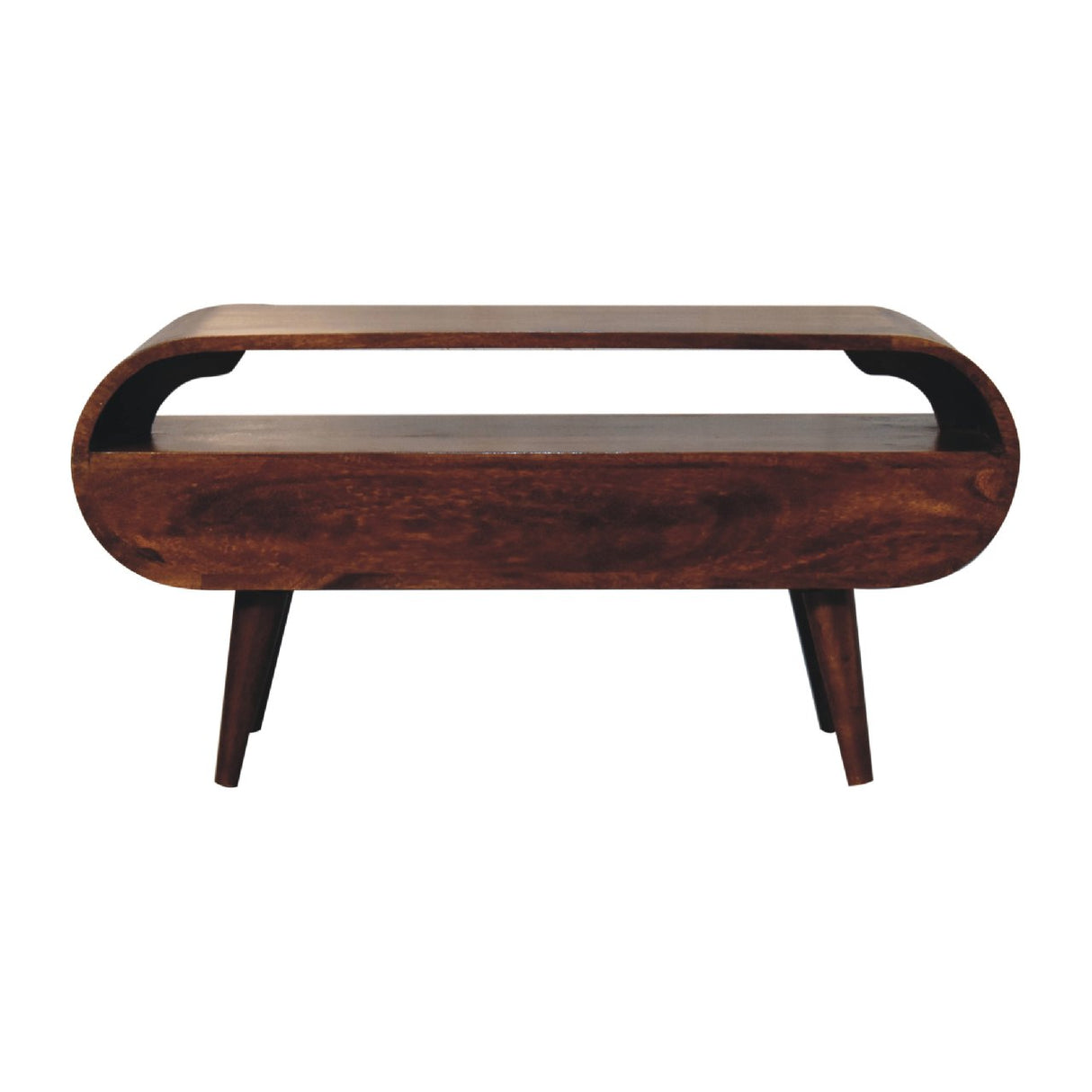 Chestnut Circular TV Stand NOVEX FURNITURES