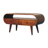 Chestnut Circular TV Stand NOVEX FURNITURES