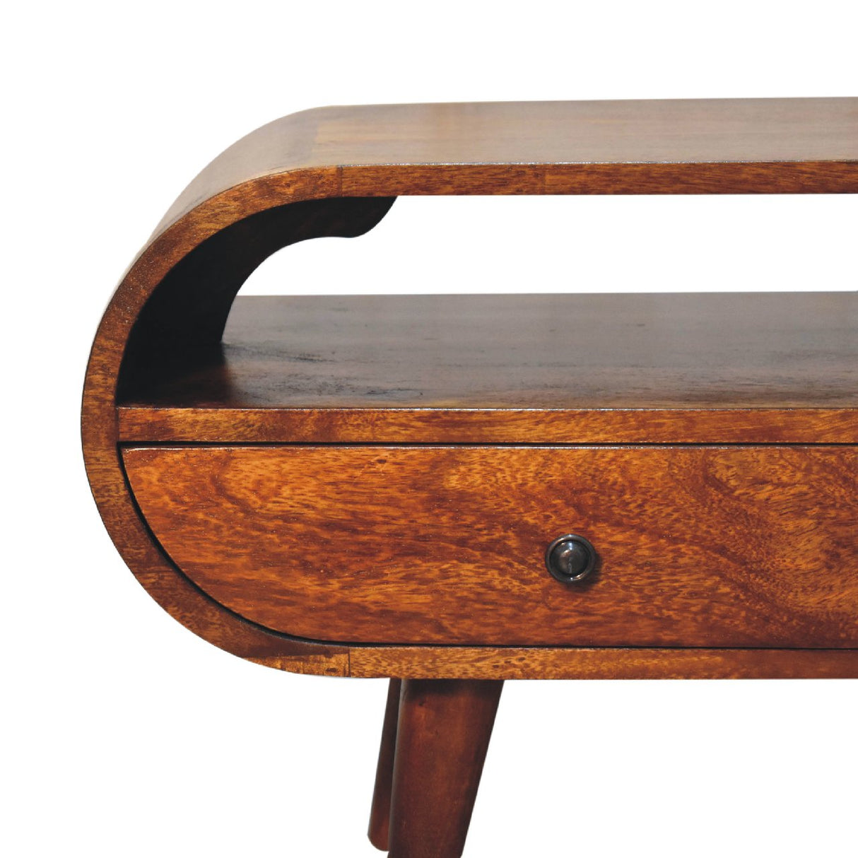 Chestnut Circular TV Stand NOVEX FURNITURES