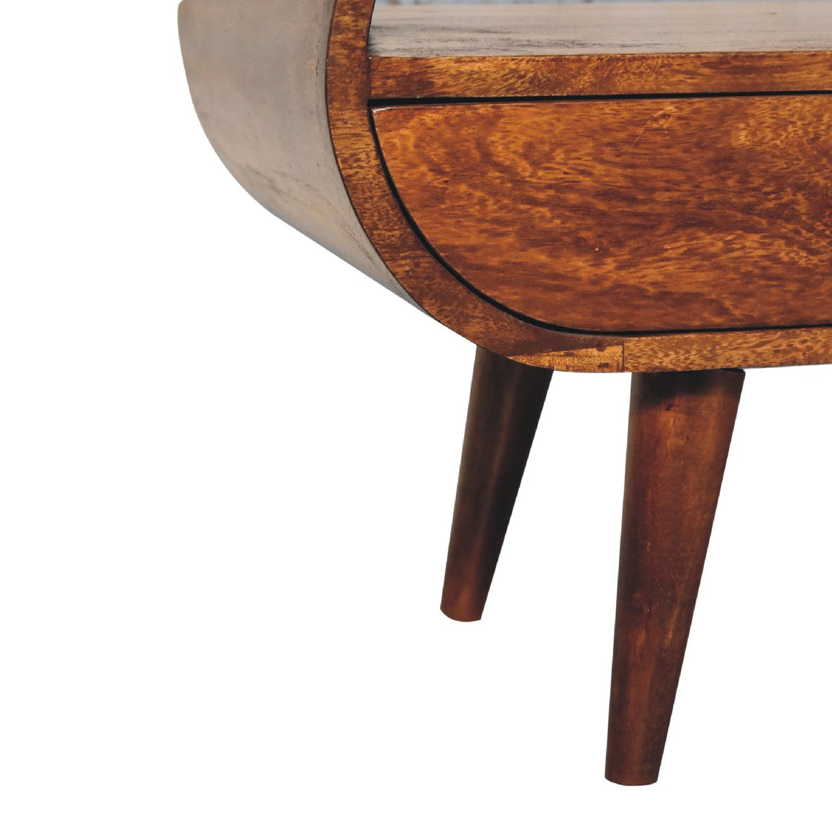 Chestnut Circular TV Stand NOVEX FURNITURES