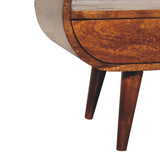 Chestnut Circular TV Stand NOVEX FURNITURES