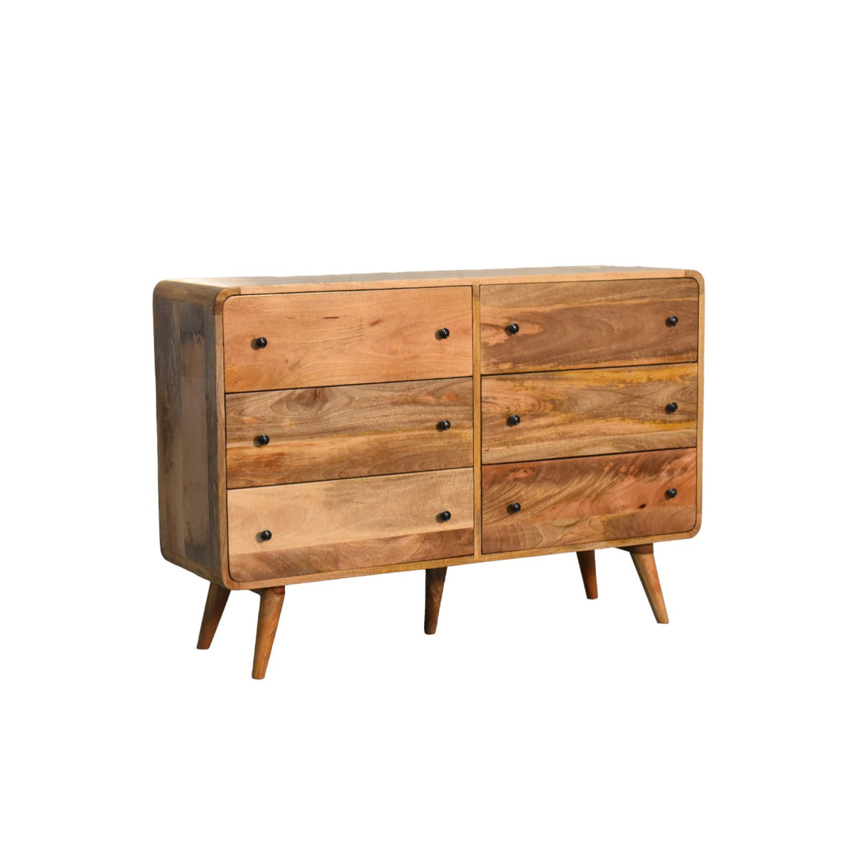 Large Curved Oak-ish Chest NOVEX FURNITURES