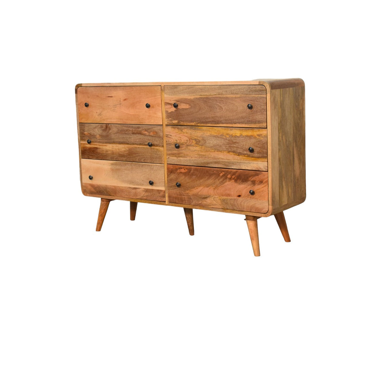 Large Curved Oak-ish Chest NOVEX FURNITURES