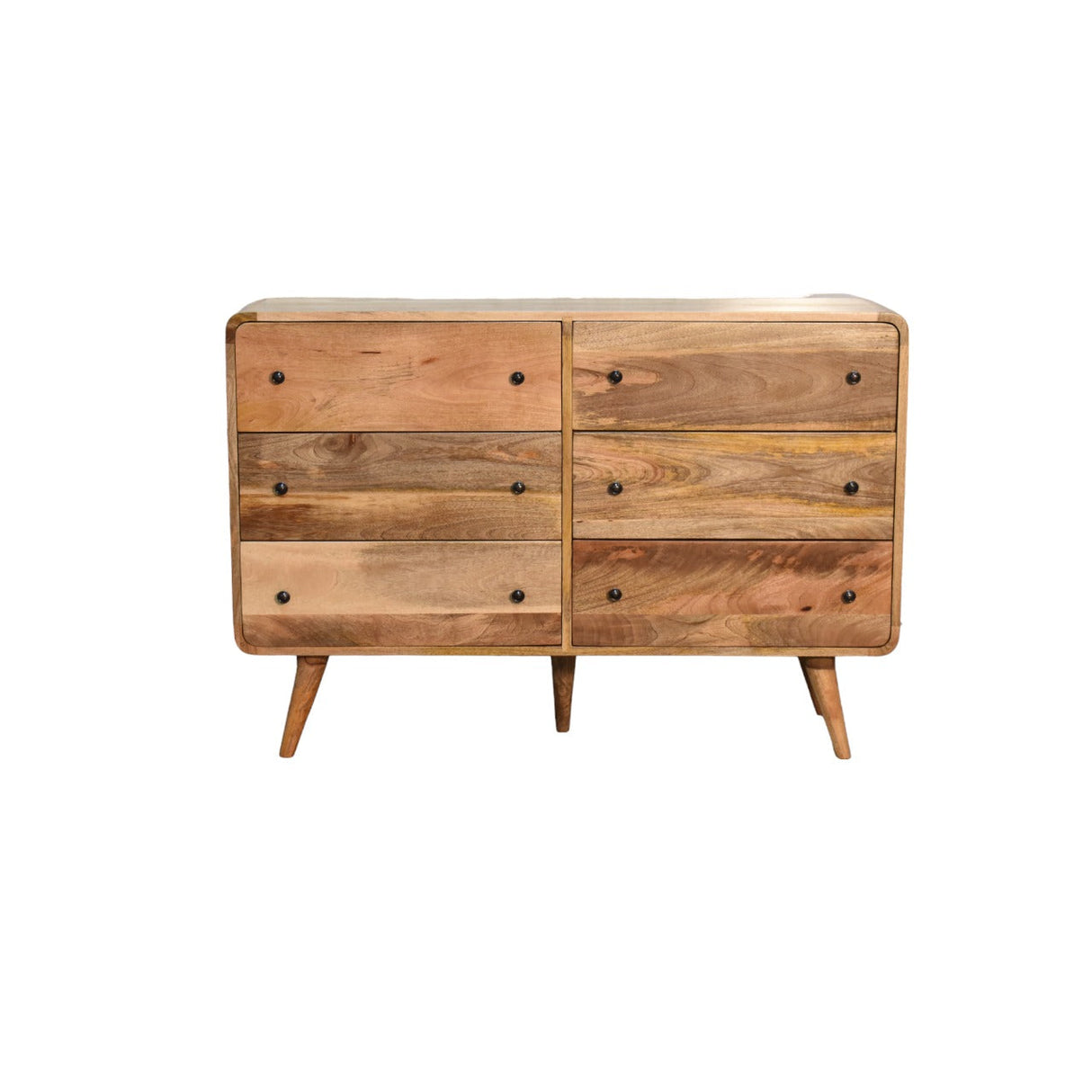 Large Curved Oak-ish Chest NOVEX FURNITURES