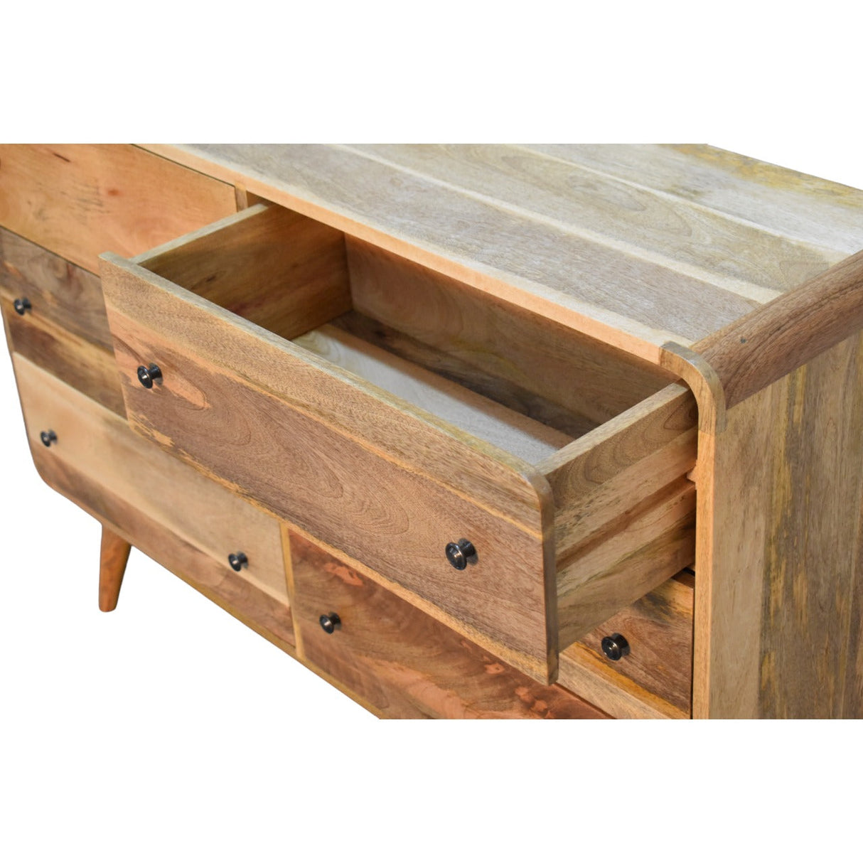 Large Curved Oak-ish Chest NOVEX FURNITURES