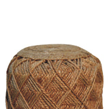 Jute Fibre Footstool - Large NOVEX FURNITURES
