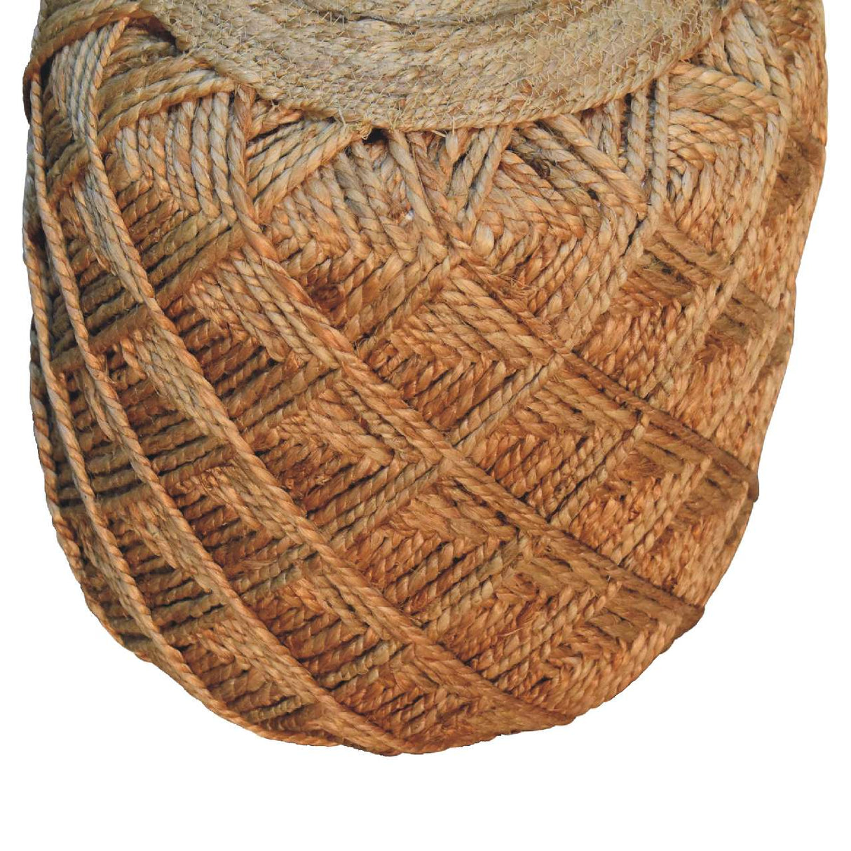 Jute Fibre Footstool - Large NOVEX FURNITURES