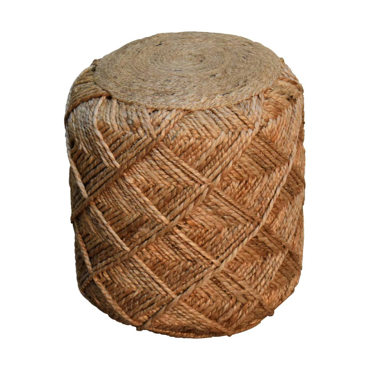 Jute Fibre Footstool - Small NOVEX FURNITURES