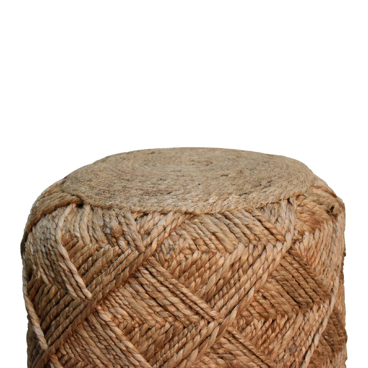 Jute Fibre Footstool - Small NOVEX FURNITURES
