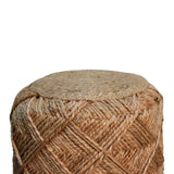Jute Fibre Footstool - Small NOVEX FURNITURES