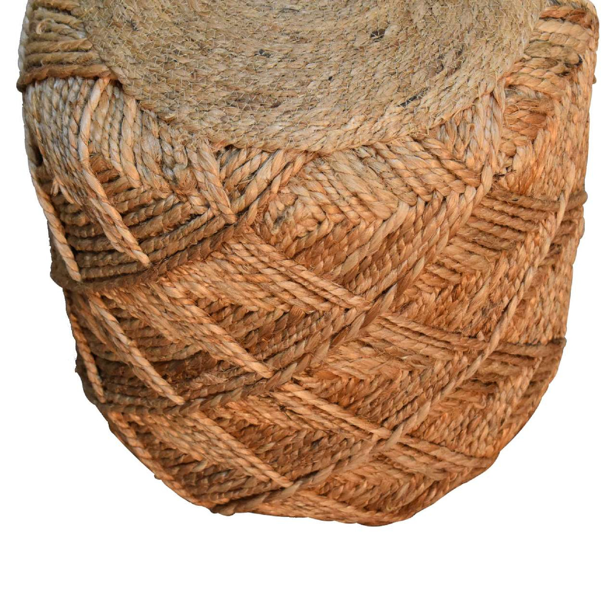 Jute Fibre Footstool - Small NOVEX FURNITURES