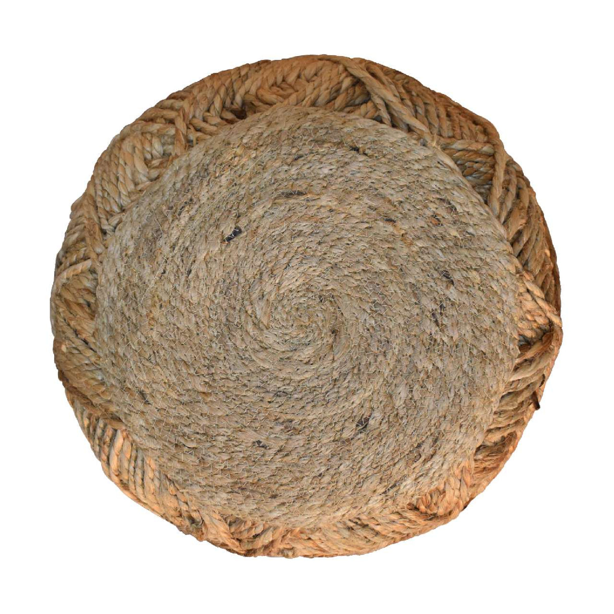 Jute Fibre Footstool - Small NOVEX FURNITURES
