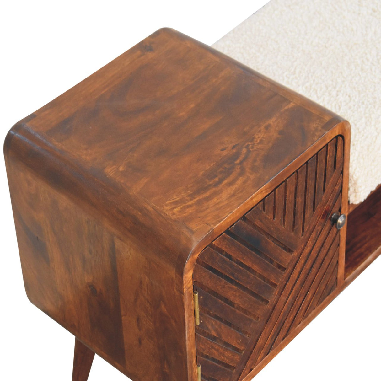 Boucle Carved Chestnut Telephone Table NOVEX FURNITURES