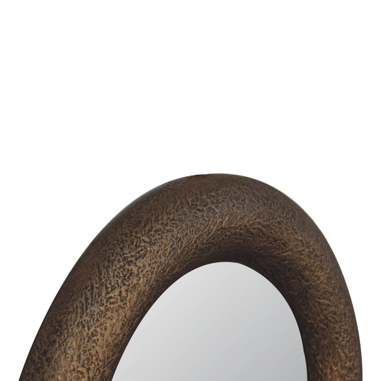 Round Metallic Hammered Mirror NOVEX FURNITURES