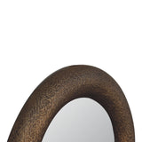 Round Metallic Hammered Mirror NOVEX FURNITURES