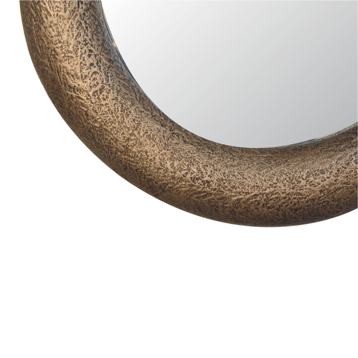 Round Metallic Hammered Mirror NOVEX FURNITURES