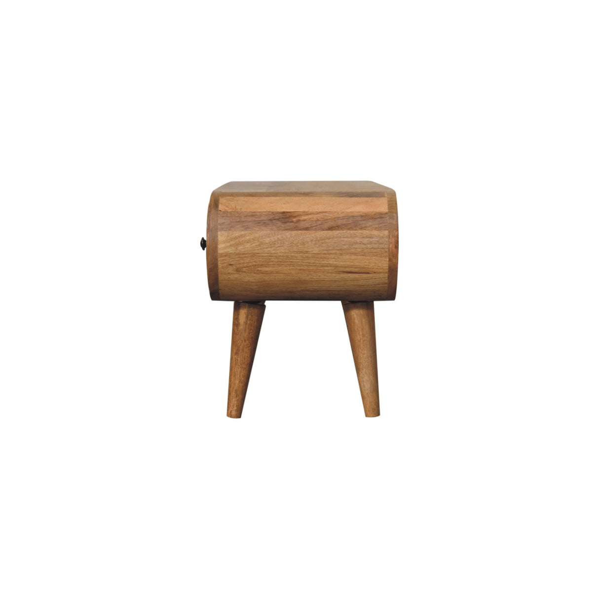Oak-ish Circular TV Unit - NOVEX FURNITURE