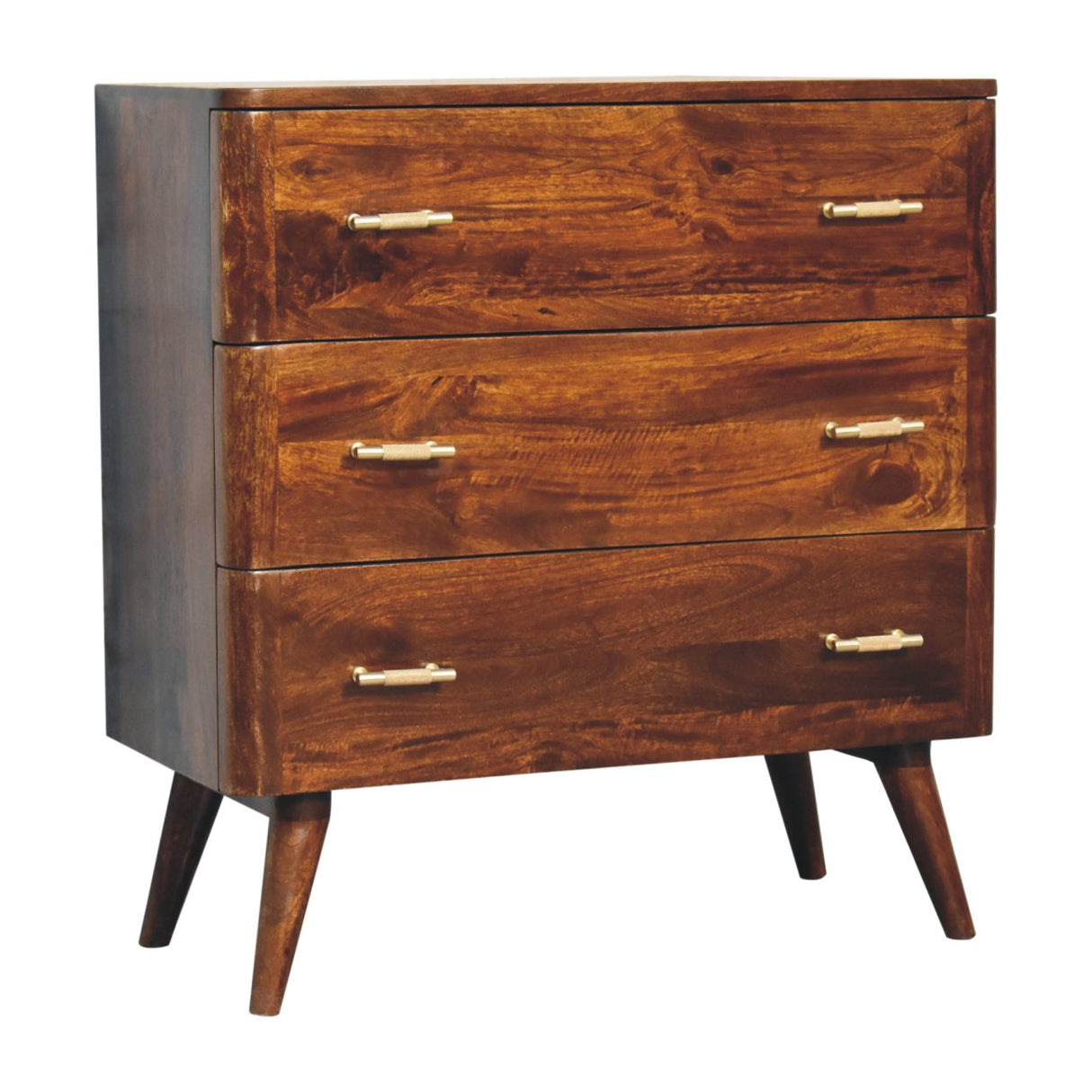 Chestnut T-Bar Chest NOVEX FURNITURES