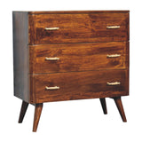 Chestnut T-Bar Chest NOVEX FURNITURES