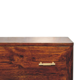 Chestnut T-Bar Chest NOVEX FURNITURES