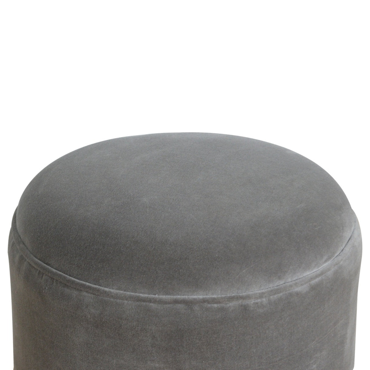 Grey Velvet Nordic Style Footstool NOVEX FURNITURES