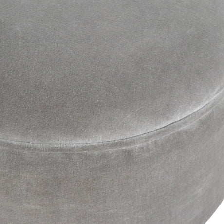 Grey Velvet Nordic Style Footstool NOVEX FURNITURES