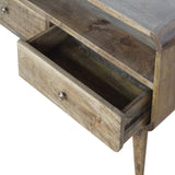 Curved Grey Washed Media Unit NOVEX FURNITURES