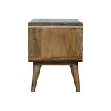 Curved Grey Washed Media Unit NOVEX FURNITURES