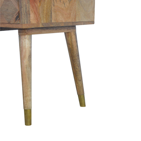 1 Drawer Gold Brass Bedside NOVEX FURNITURES