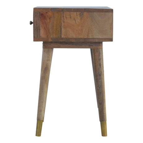 1 Drawer Gold Brass Bedside NOVEX FURNITURES