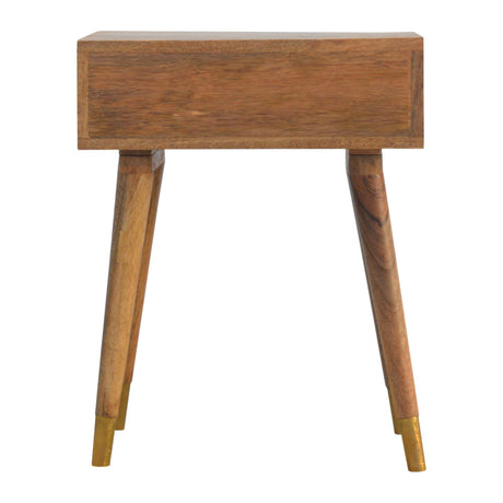 1 Drawer Gold Brass Bedside NOVEX FURNITURES