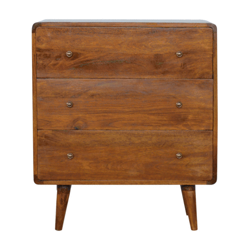 Curved Chestnut Chest NOVEX FURNITURES