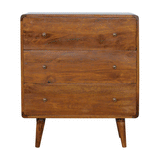 Curved Chestnut Chest NOVEX FURNITURES