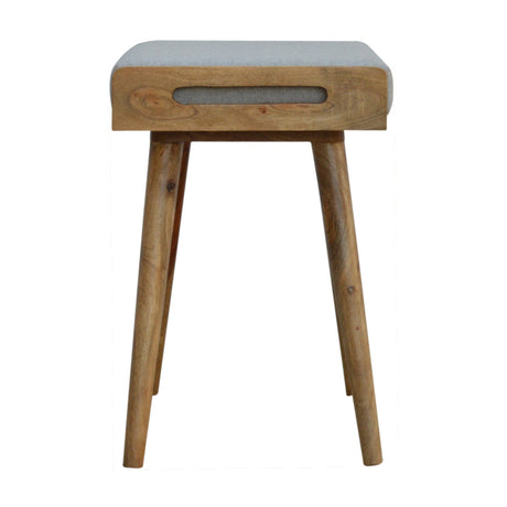 Grey Tweed Tray Style Footstool NOVEX FURNITURES