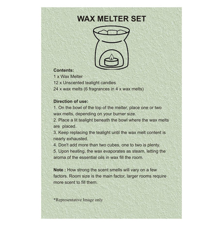 Taya Beige Wax Melter Set (Summer) NOVEX FURNITURES